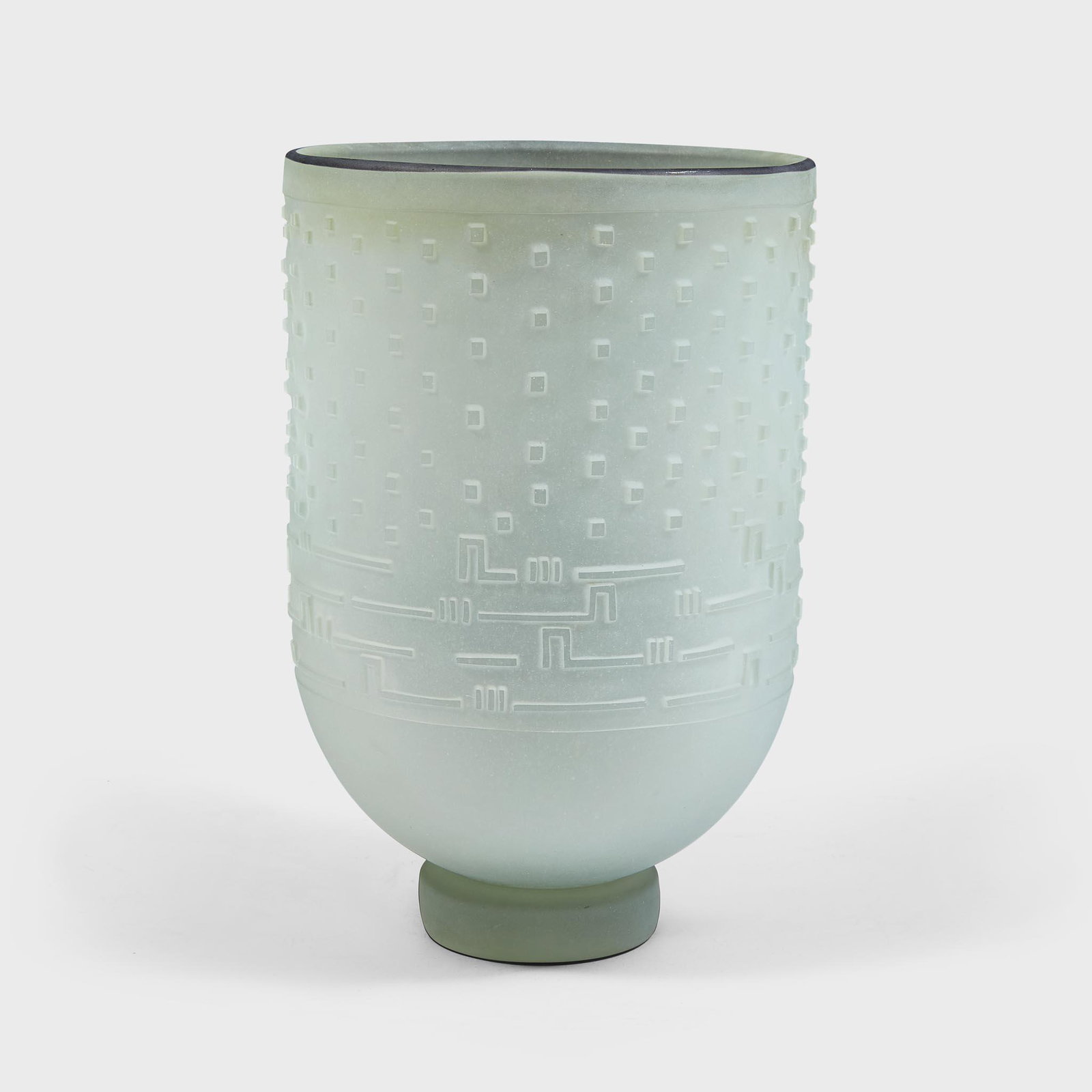 Dan Dailey (American, b. 1947) "City Vase" with Cedar Grove Motif, USA, 1977 (1 of 2)