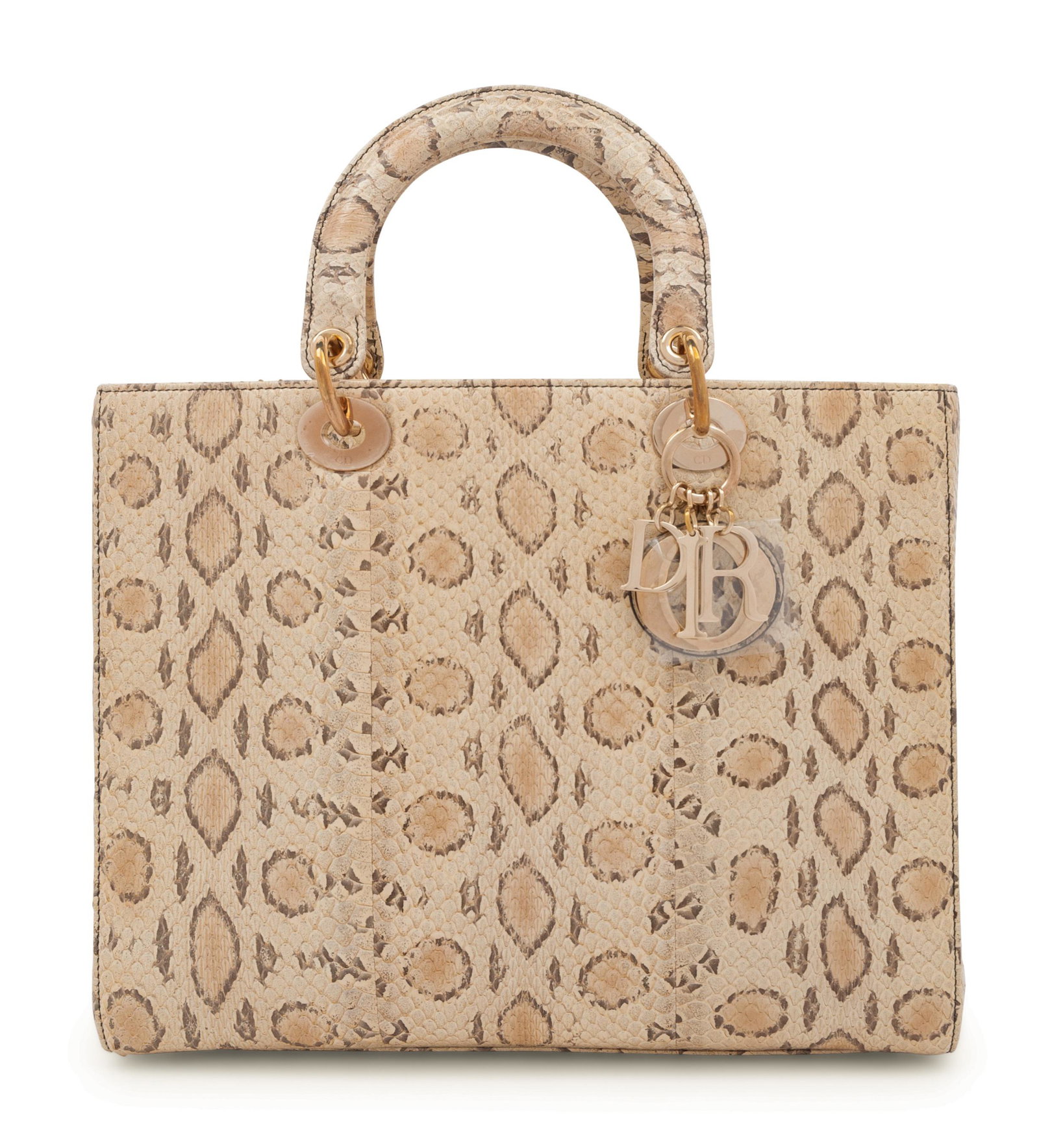 Christian Dior Tan Python Lady Dior Bag, 2019   (1 of 7)