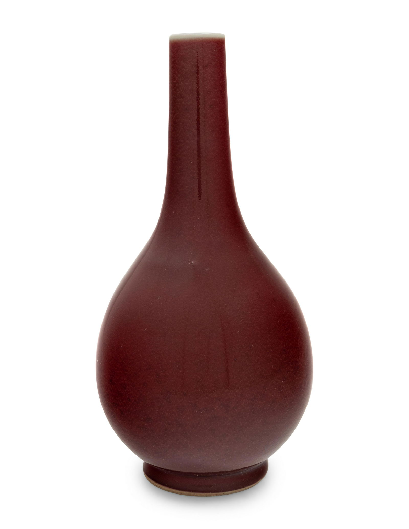 A Chinese Copper Red Glazed Porcelain Bottle Vase (1 of 3)