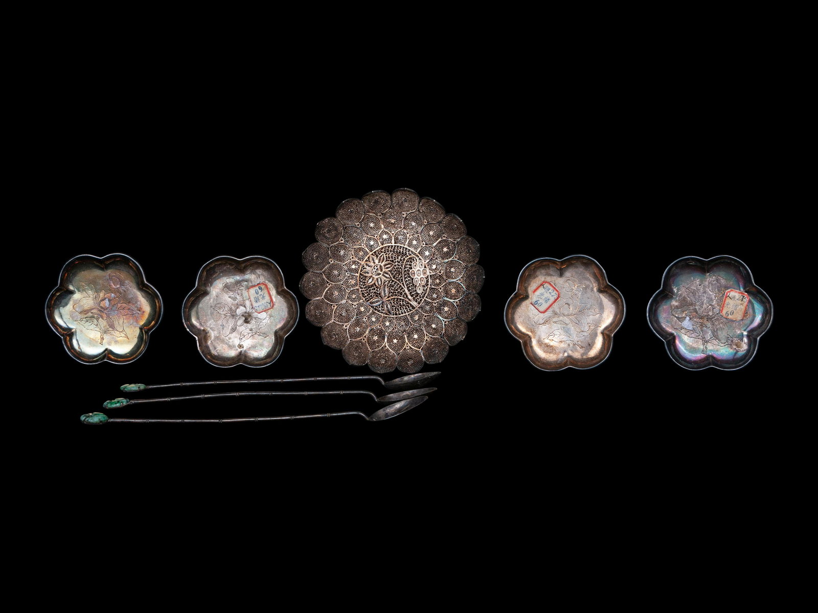 Eight Chinese Silver Articles (1 of 6)