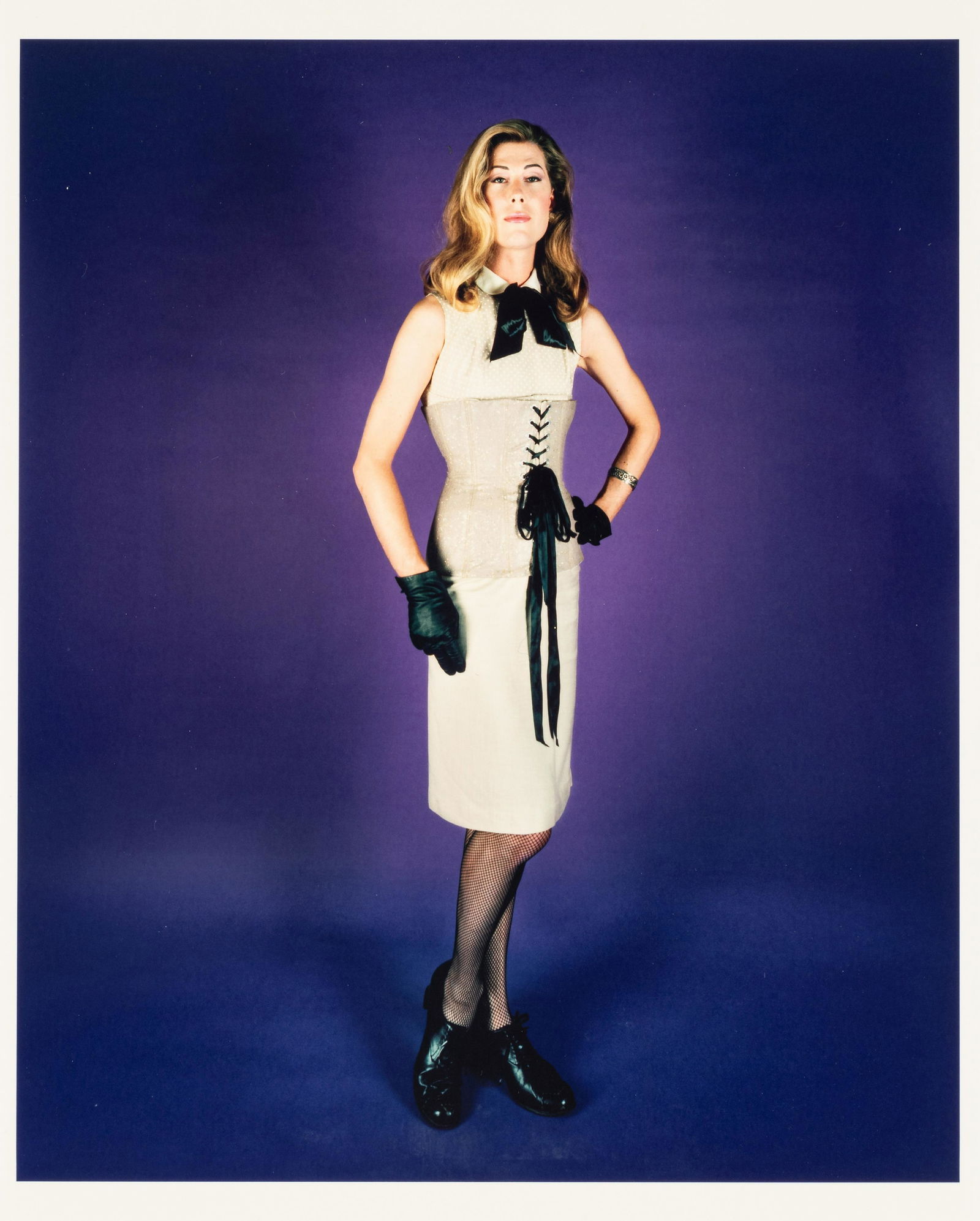 Catherine Opie (born 1961) Justin Vivian Bond, 1993: Catherine Opie (born 1961) Justin Vivian Bond, 1993 Chromogenic print, printed 2008, signed, inscribed 'Guggenheim' and numbered '91/100' in ink on the verso; accompanied by the exhibition catalogue,