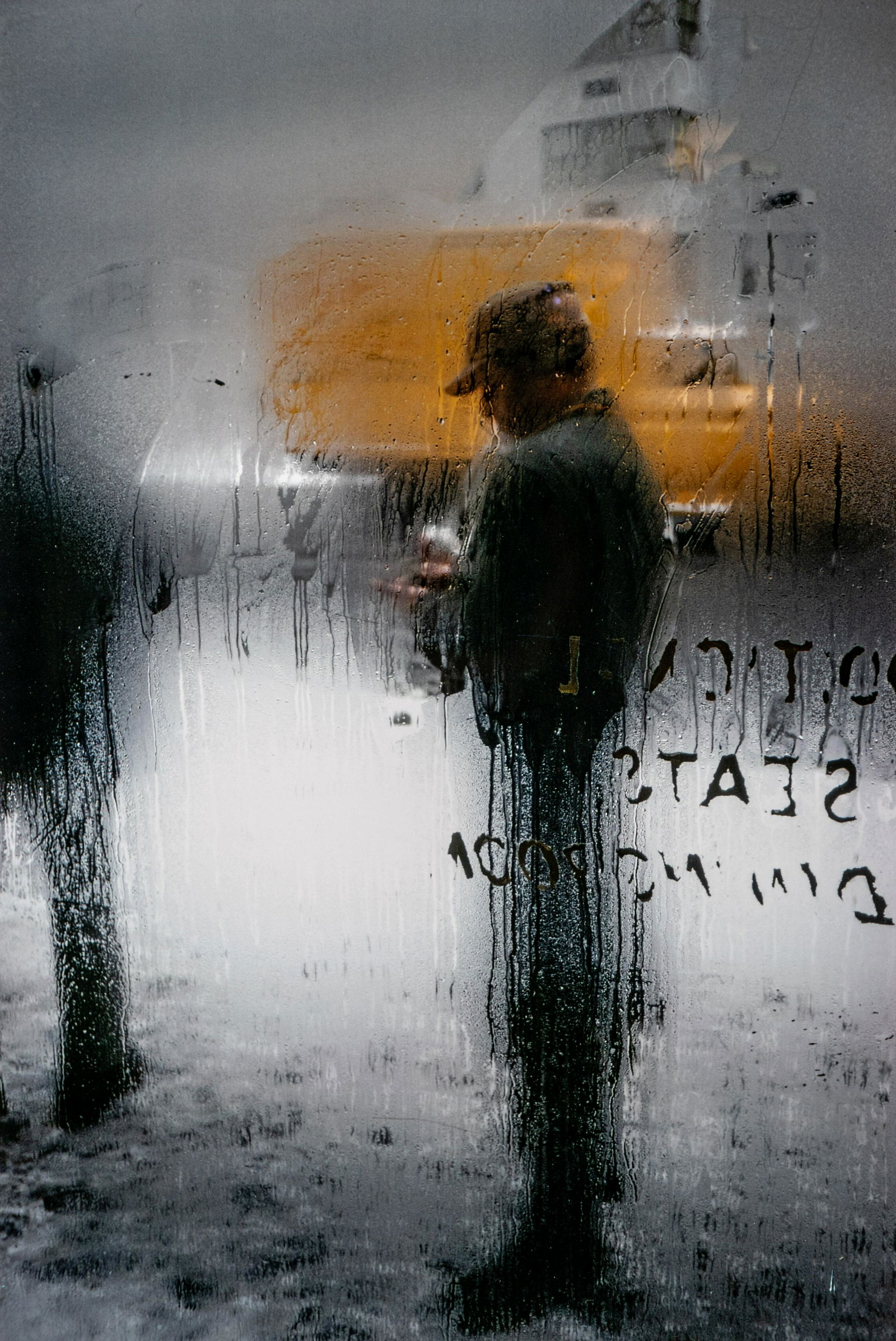 Saul Leiter (1923-2013) Snow, 1960: Saul Leiter (1923-2013) Snow, 1960 Chromogenic print, printed later, signed in ink on the verso. image: 13 1/2 x 9in. (34.3 x 22.8cm.) sheet: 14 x 11in. (35.5 x 28cm.) Property from the E