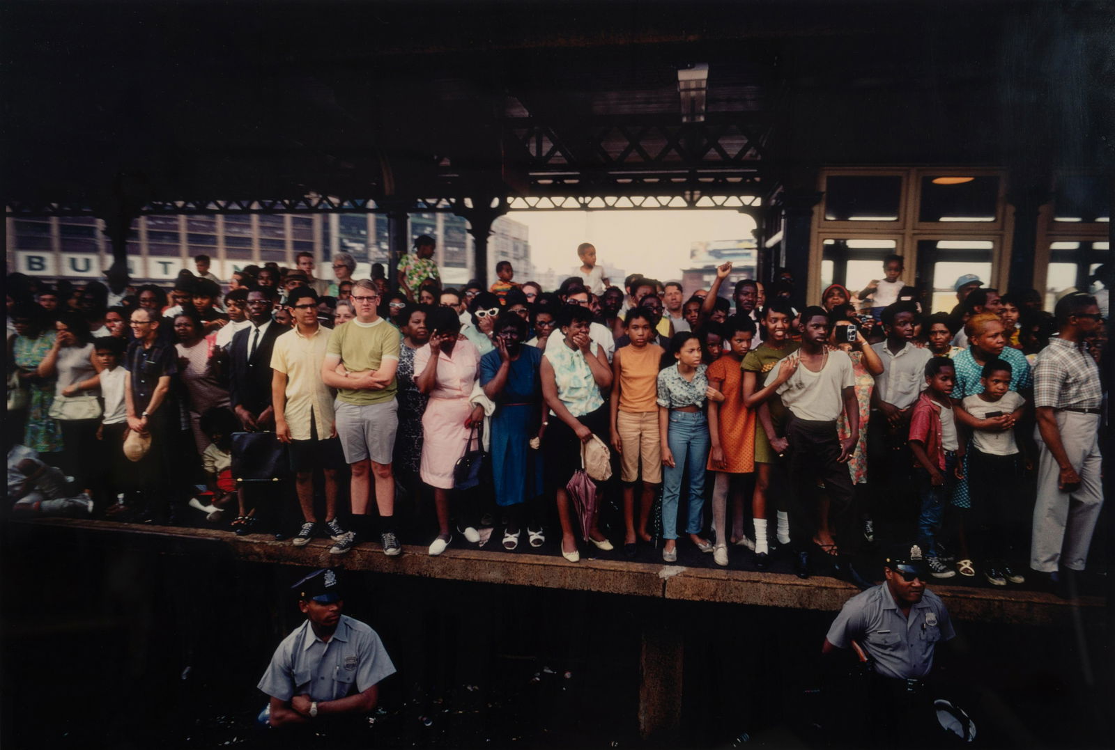 Paul Fusco (1930-2020) Untitled from "RFK Funeral Train", 1968: Paul Fusco (1930-2020) Untitled from "RFK Funeral Train", 1968 Dye-bleach print, printed later, signed, titled and dated in pencil on the verso. image: 15 1/4 x 22 1/2in. (38.6 x 57.1cm.) sheet: