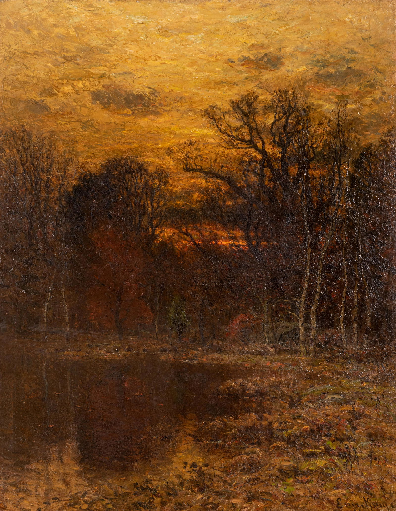 John Joseph Enneking (American, 1841-1916) Fall Sunset, 1886 (1 of 6)