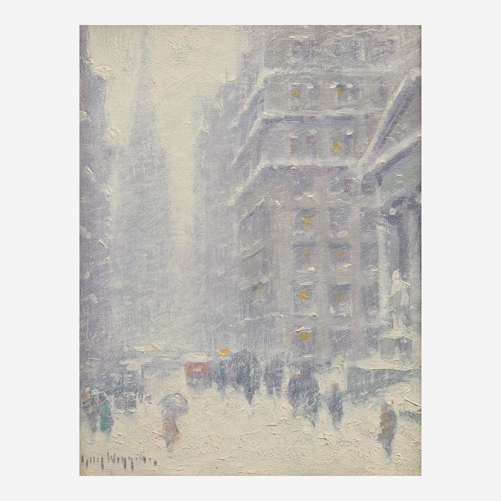 Guy Carleton Wiggins (American, 1883–1962) Winter Wall Street (1 of 2)