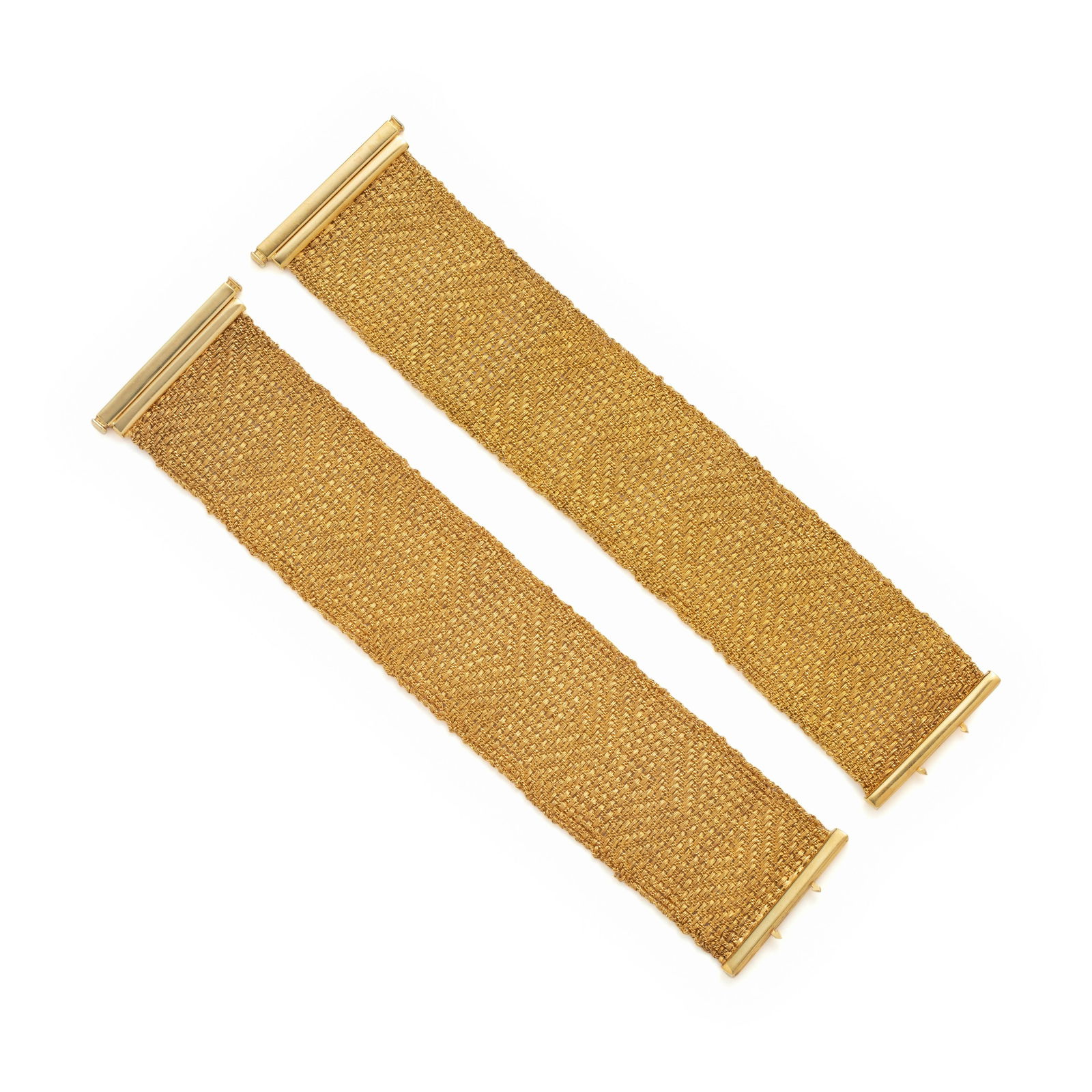 PAIR OF YELLOW GOLD BRACELETS (1 of 2)