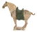 601: A Large Sancai-Glazed Pottery Figure of a Horse, H