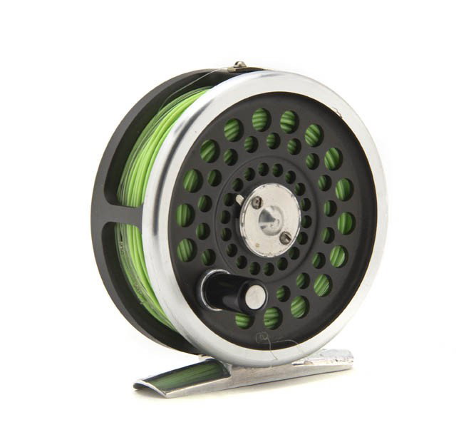 A Hardy #4 Marquis Fly Reel,: A Hardy #4 Marquis Fly Reel, with DT4F line.