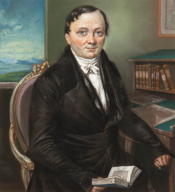 Artist Unknown, (British, 19th Century), Portrait: Artist Unknown (British, 19th Century) Portrait of a Gentleman in an Interior pastel 12 x 10 1/2 inches. Provenance: C.H. Whitney