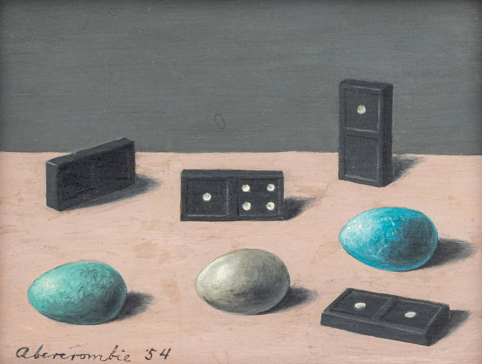 Gertrude Abercrombie (American, 1909-1977) Eggs and Dominoes, 1954 (1 of 5)