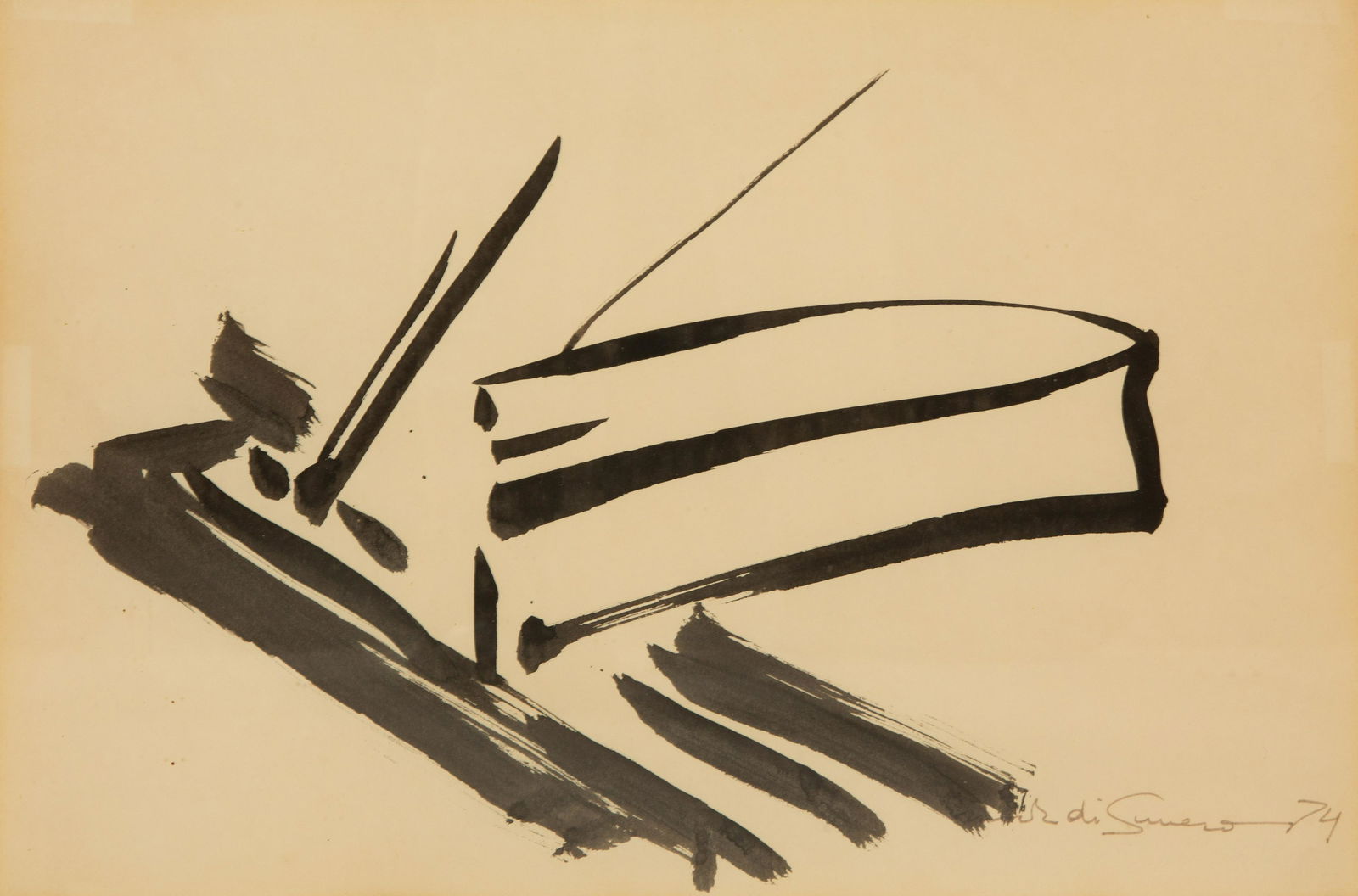 Mark di Suvero (American, b. 1933) Untitled and Untitled, 1974 (a pair of works) (1 of 9)