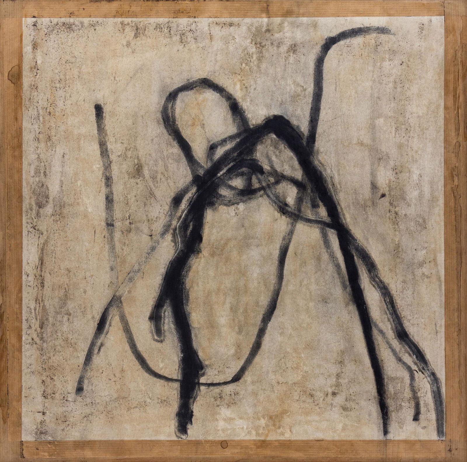 Beatrice Caracciolo (Italian, b. 1955) Untitled, 2000: Beatrice Caracciolo (Italian, b. 1955) Untitled, 2000 crayon and pigment on paper signed Beatrice Caracciolo and dated (verso) 17 1/4 x 17 1/4 inches. Provenance: Charles Cowles Gallery, New York