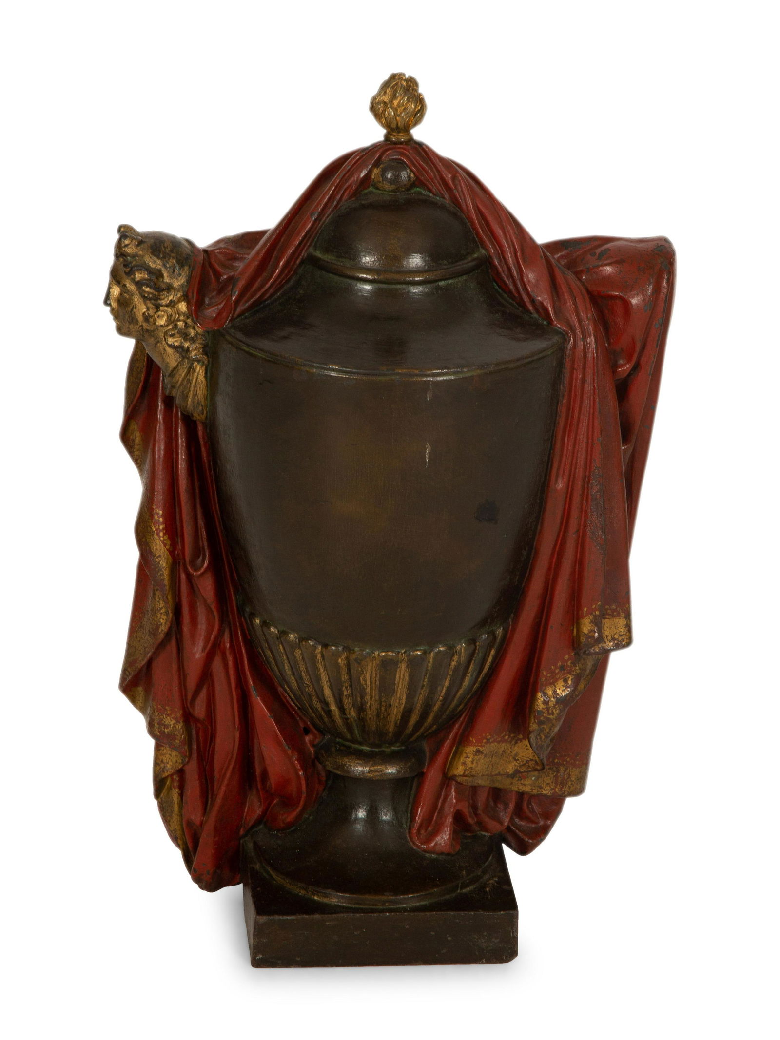 A Regency Style Painted and Parcel Gilt Cast Iron Urn (1 of 5)