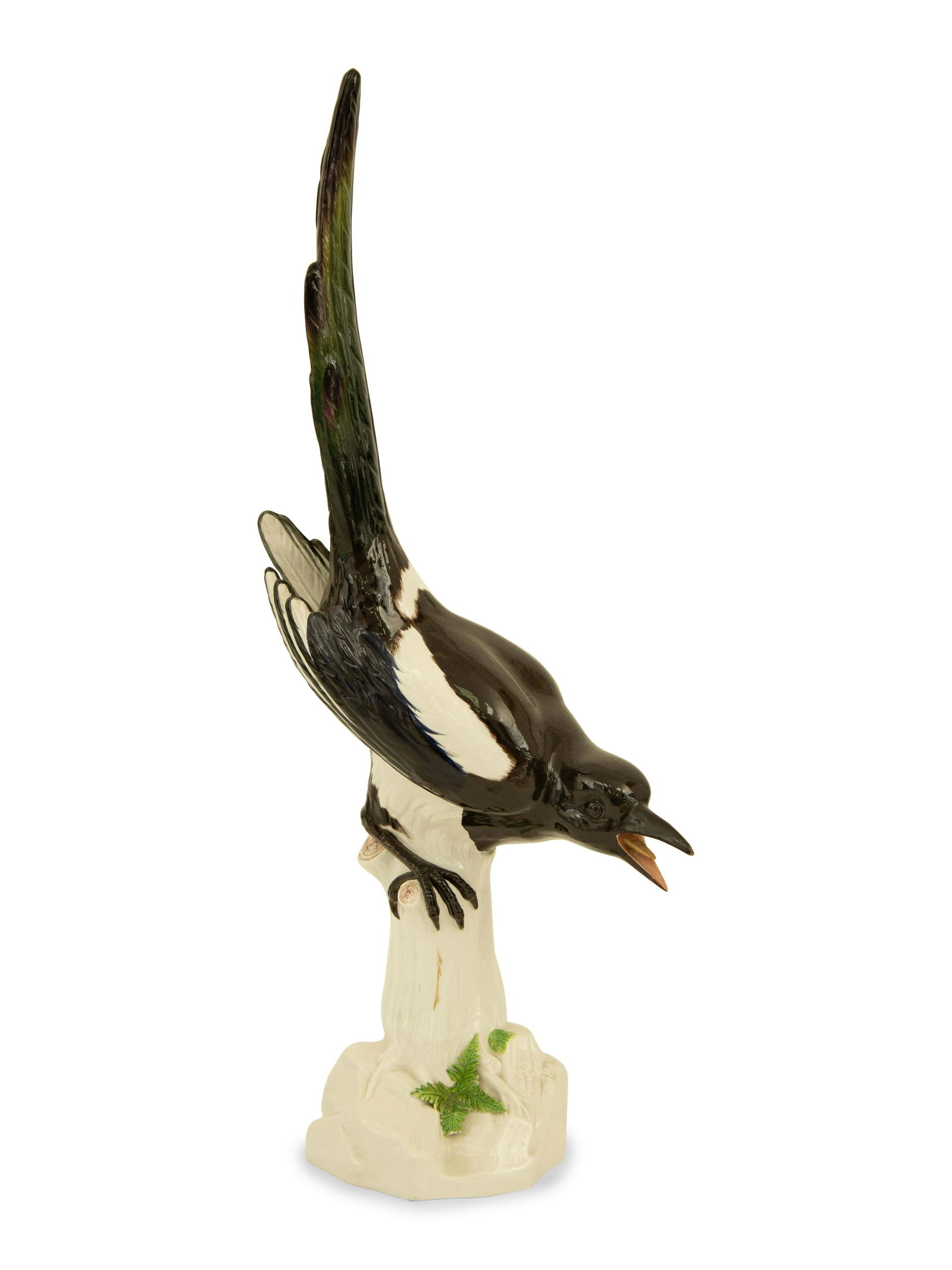 A Large Meissen Porcelain Magpie Figurine (1 of 5)