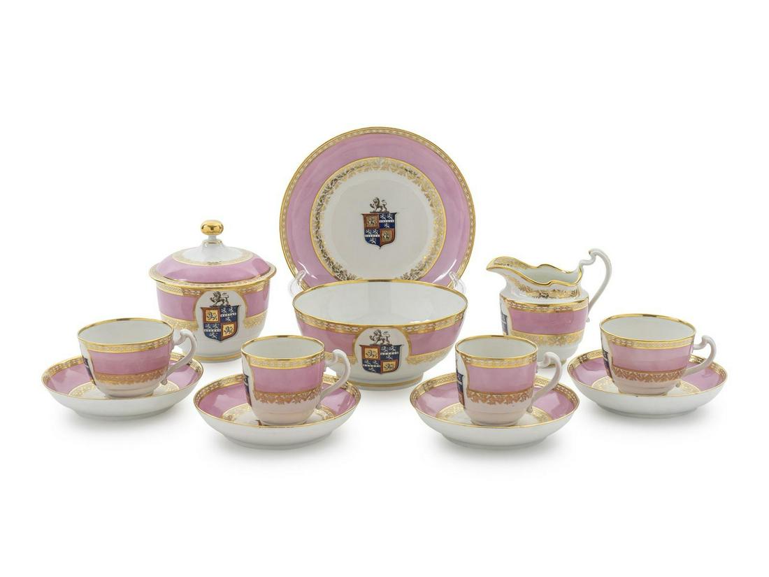 An English Porcelain Partial Tea Service (1 of 1)