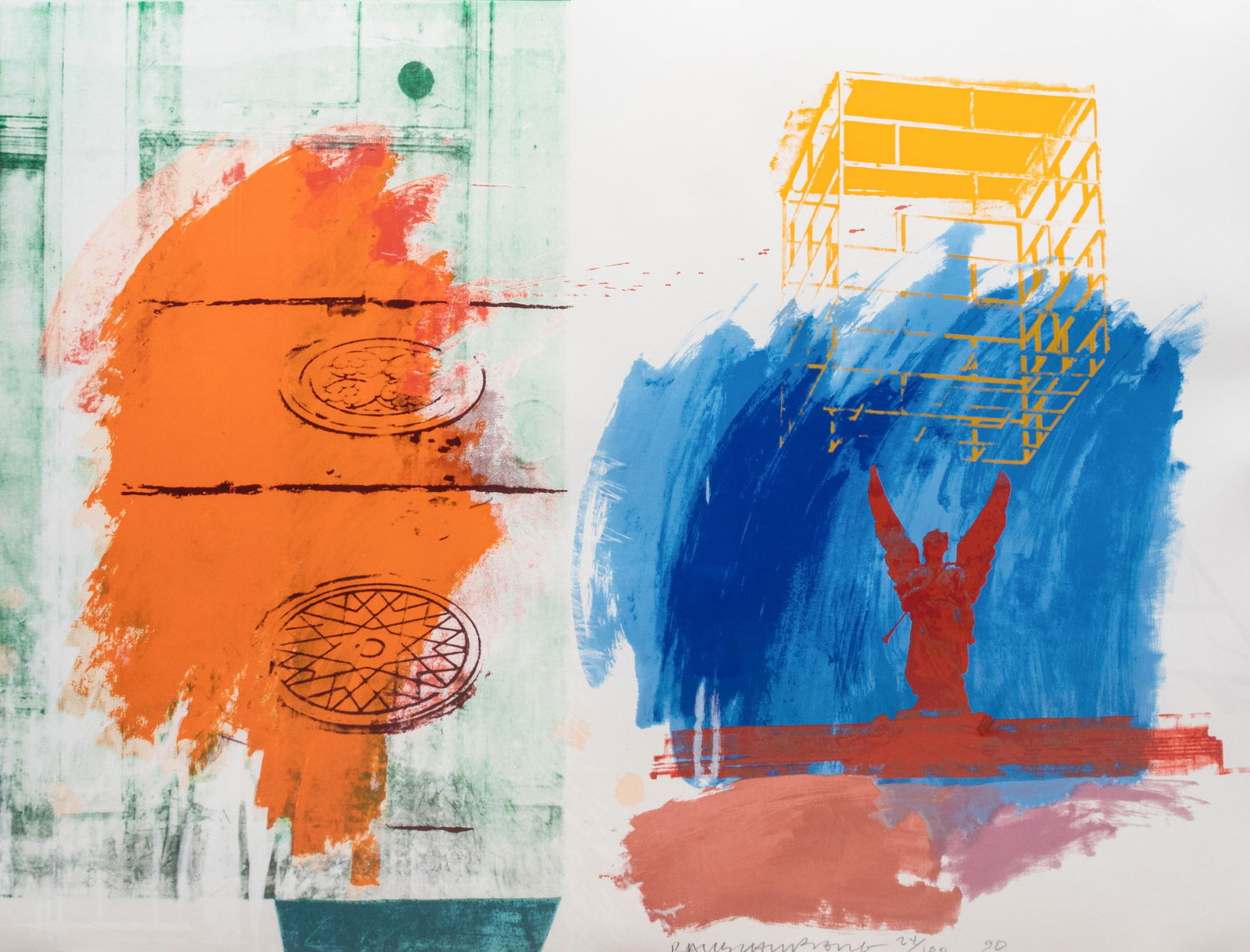 Robert Rauschenberg (American, 1925-2008) For Channel 13, 1990 (1 of 5)