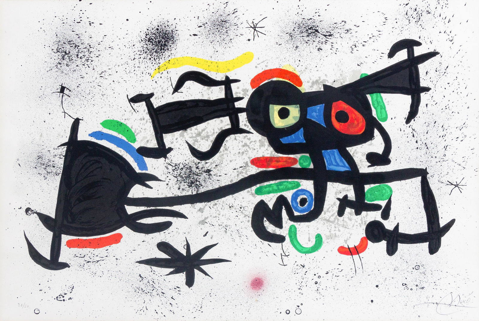 Joan Miro (Spanish, 1893-1983) Barrio Chino, 1973 (1 of 6)
