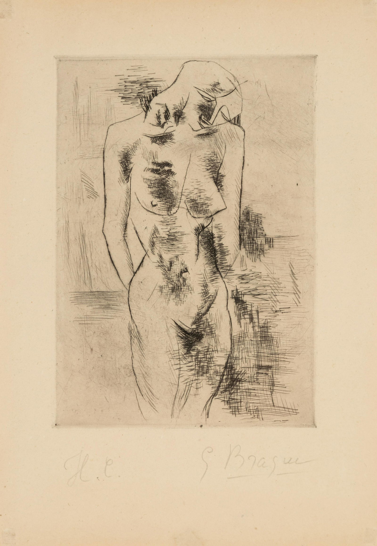 Georges Braque (French, 1882-1963) Etude de nu, 1907-1908 (1 of 5)