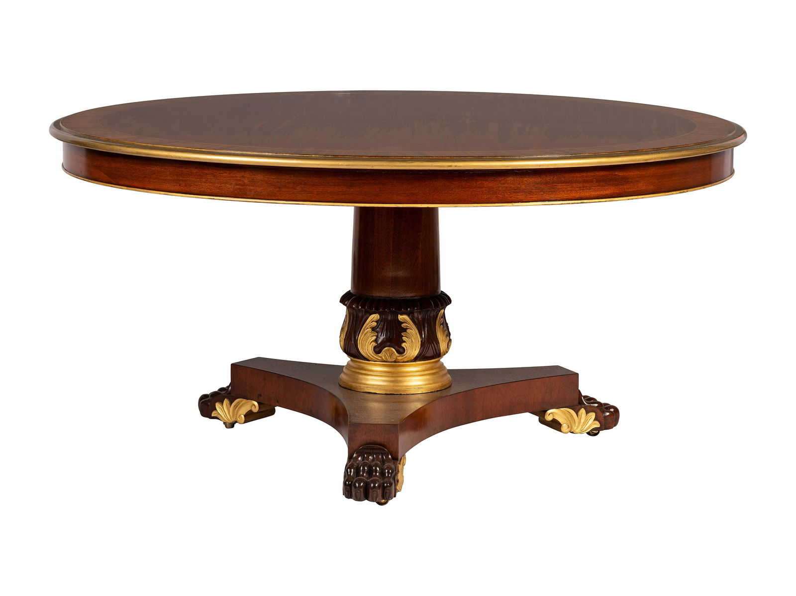 An Empire Style Parcel Gilt Center Table (1 of 4)