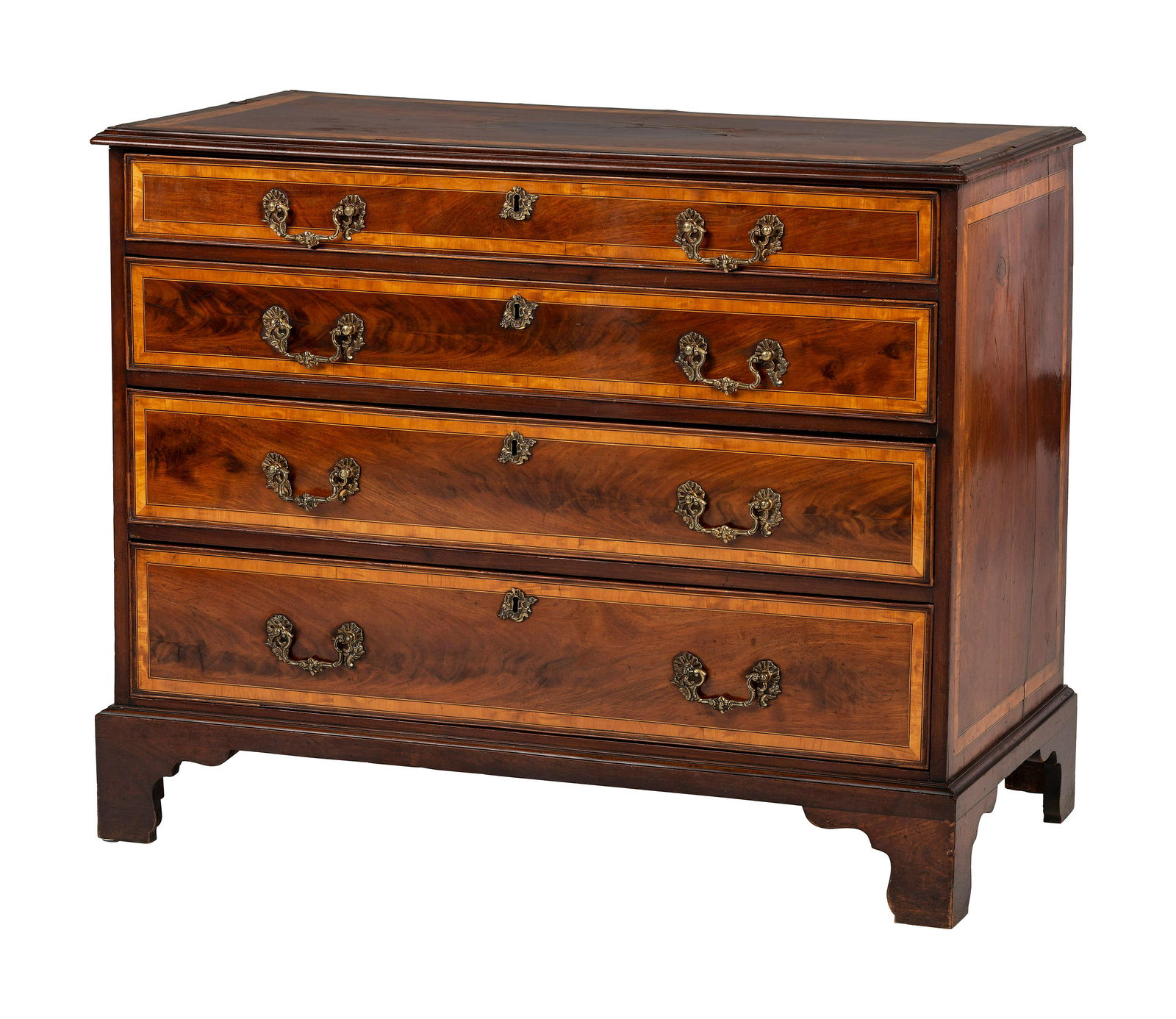 A George III Style Inlaid Chest of Drawers (1 of 6)