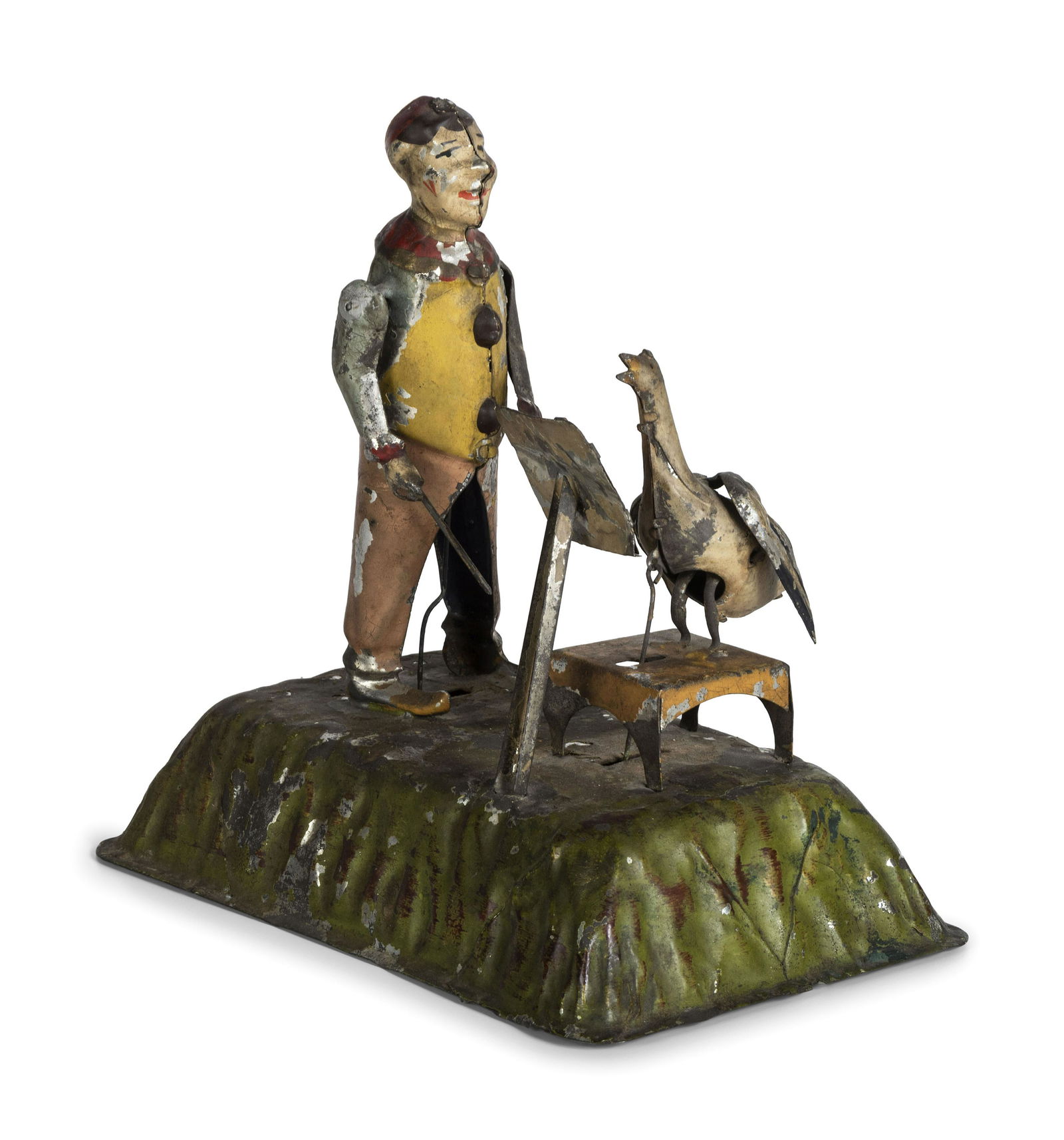 A Gunthermann Hand-Painted Tin and Paper Windup Toy (1 of 6)