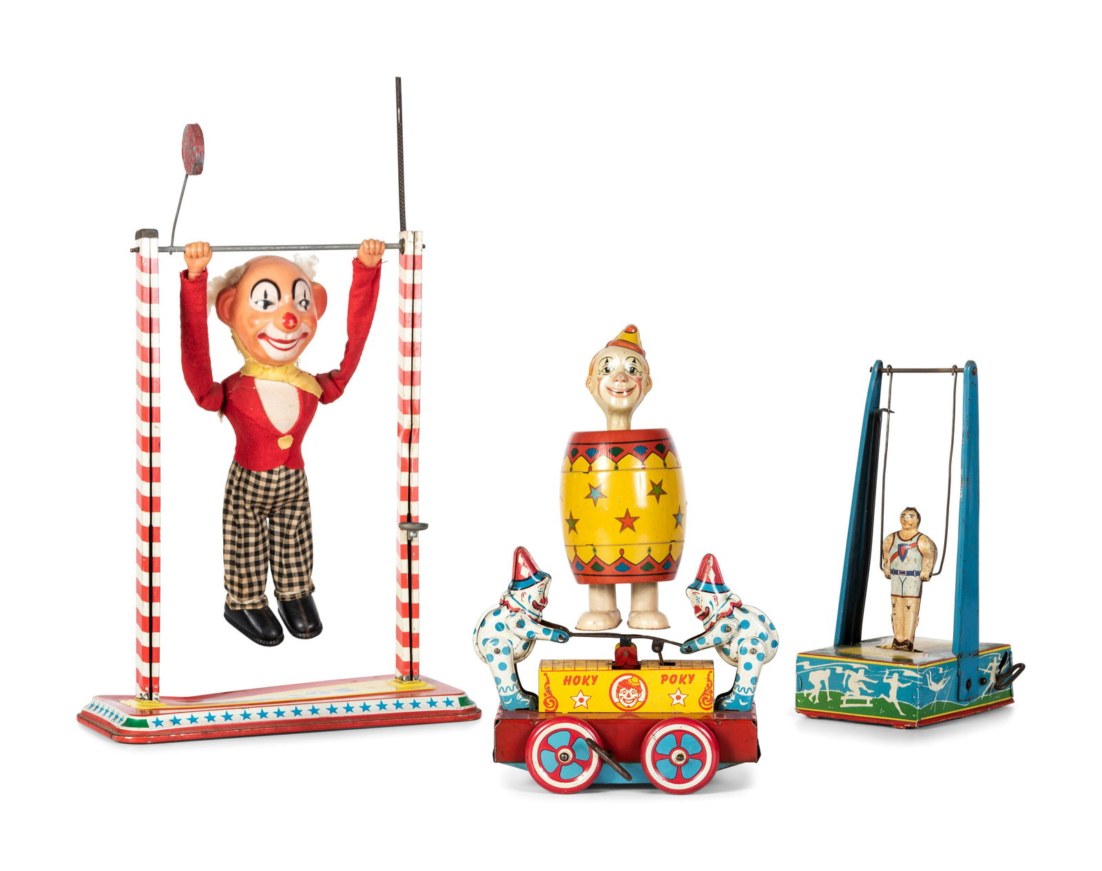 Four Tin Circus and Clown Toys (1 of 7)