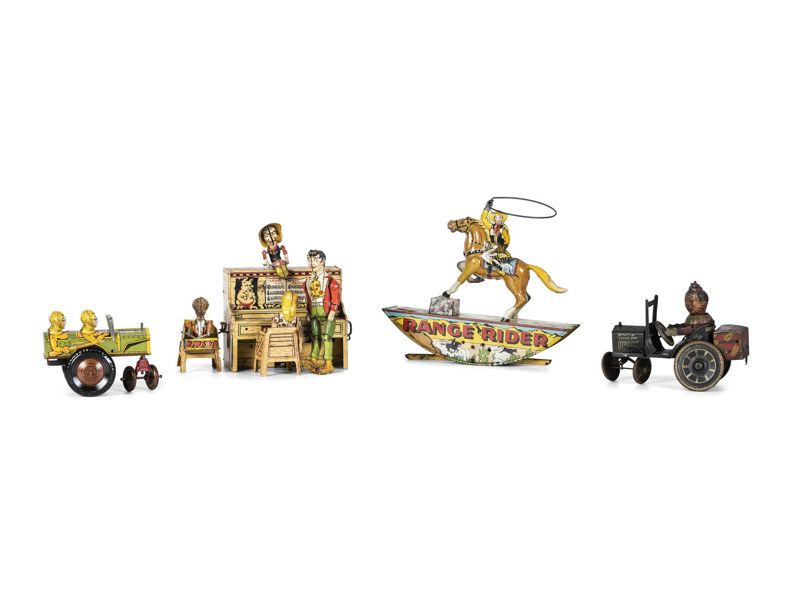 Four Tin Lithograph Windup Toys (1 of 5)