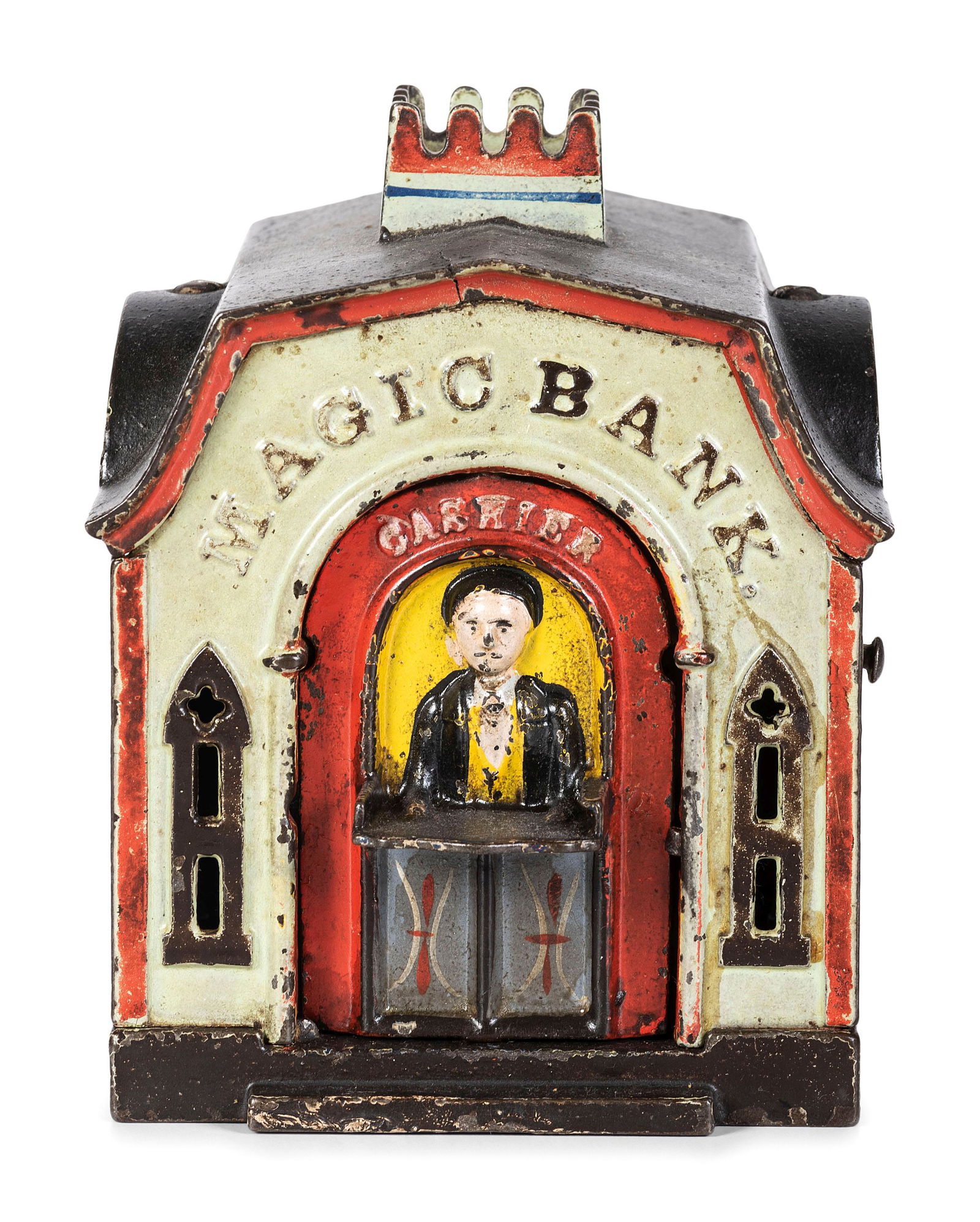 A J. and E. Stevens 'Magic' Cast Iron Mechanical Bank (1 of 5)