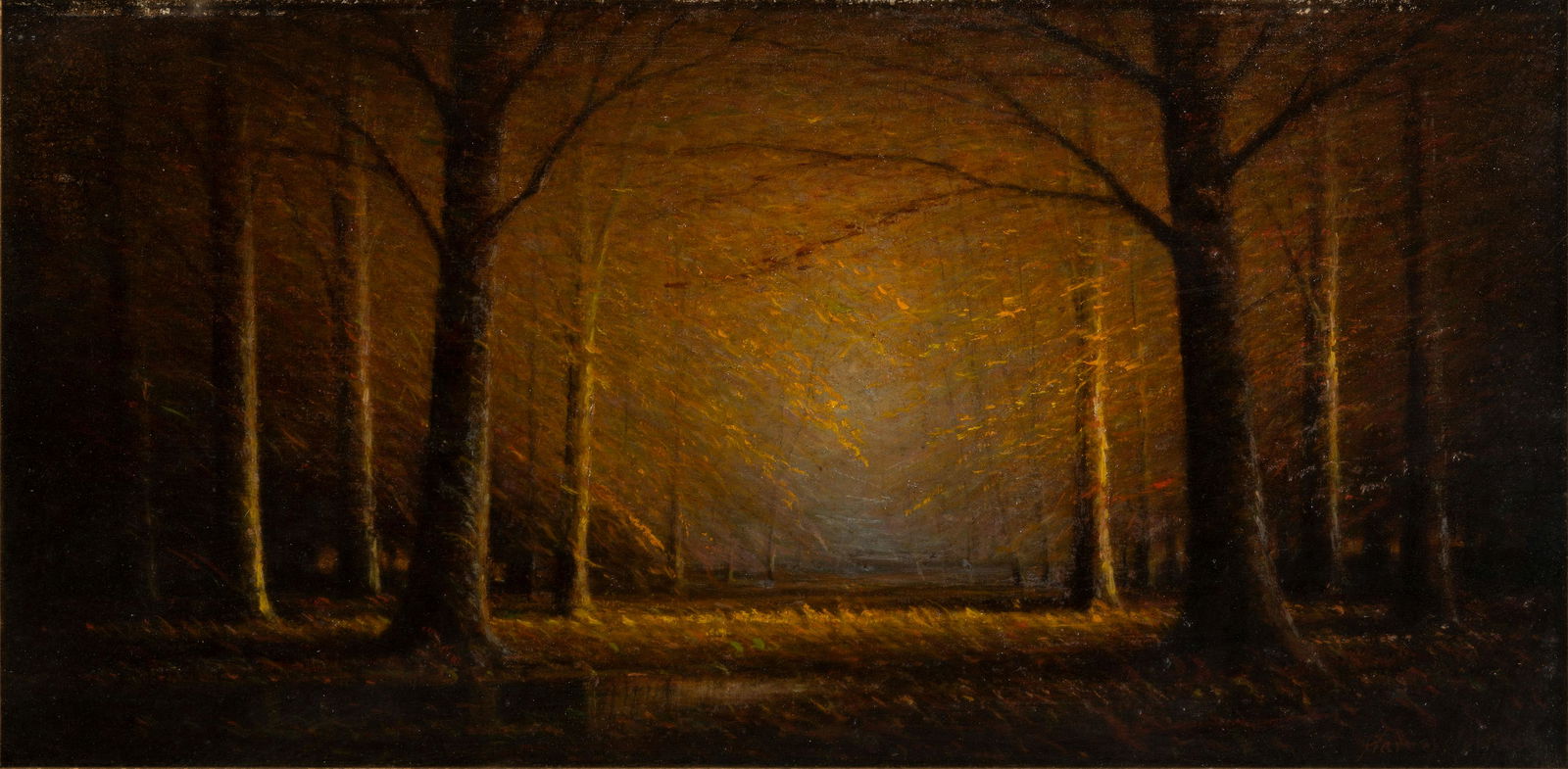 Harvey Joiner (American, 1852-1932) Sunlight Through the Beeches (1 of 2)