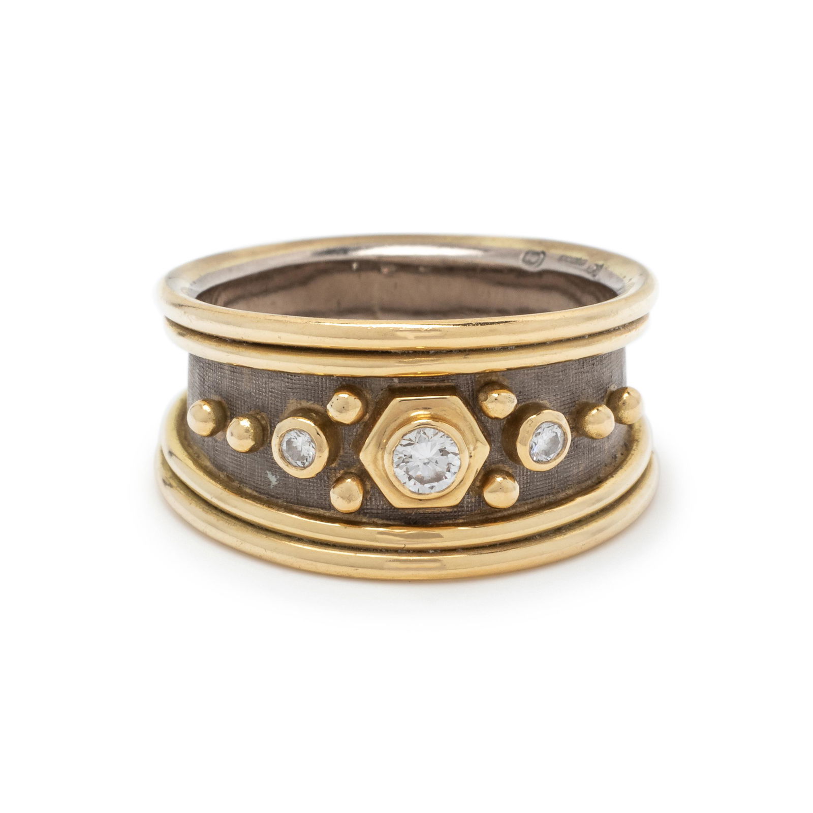 ELIZABETH GAGE, GOLD AND DIAMOND RING (1 of 3)