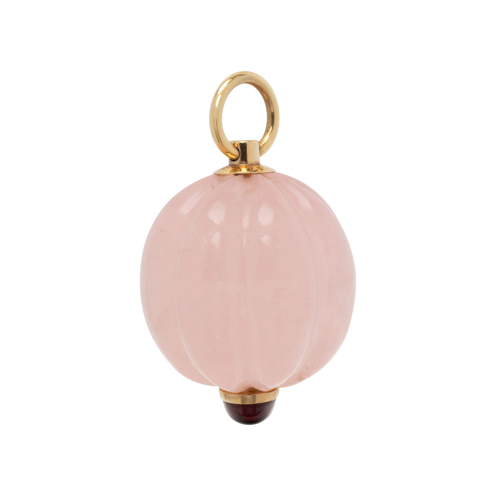 ROSE QUARTZ AND GARNET PENDANT (1 of 3)
