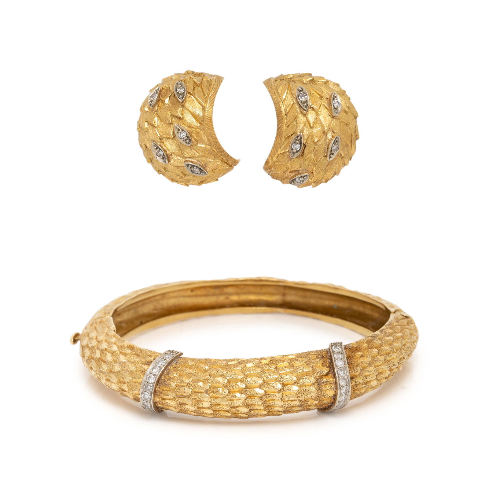 COLLECTION OF YELLOW GOLD AND DIAMOND JEWELRY (1 of 2)