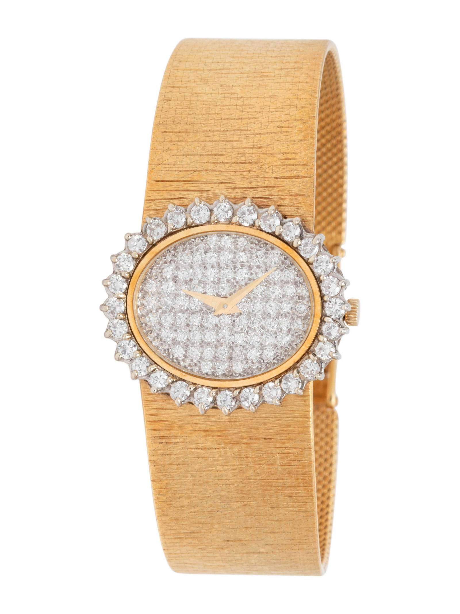 BUECHE-GIROD, 18K YELLOW GOLD AND DIAMOND WRISTWATCH (1 of 2)