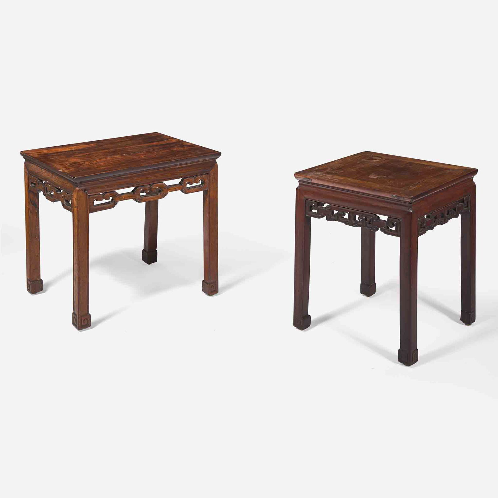 Two Chinese hardwood side tables (1 of 3)
