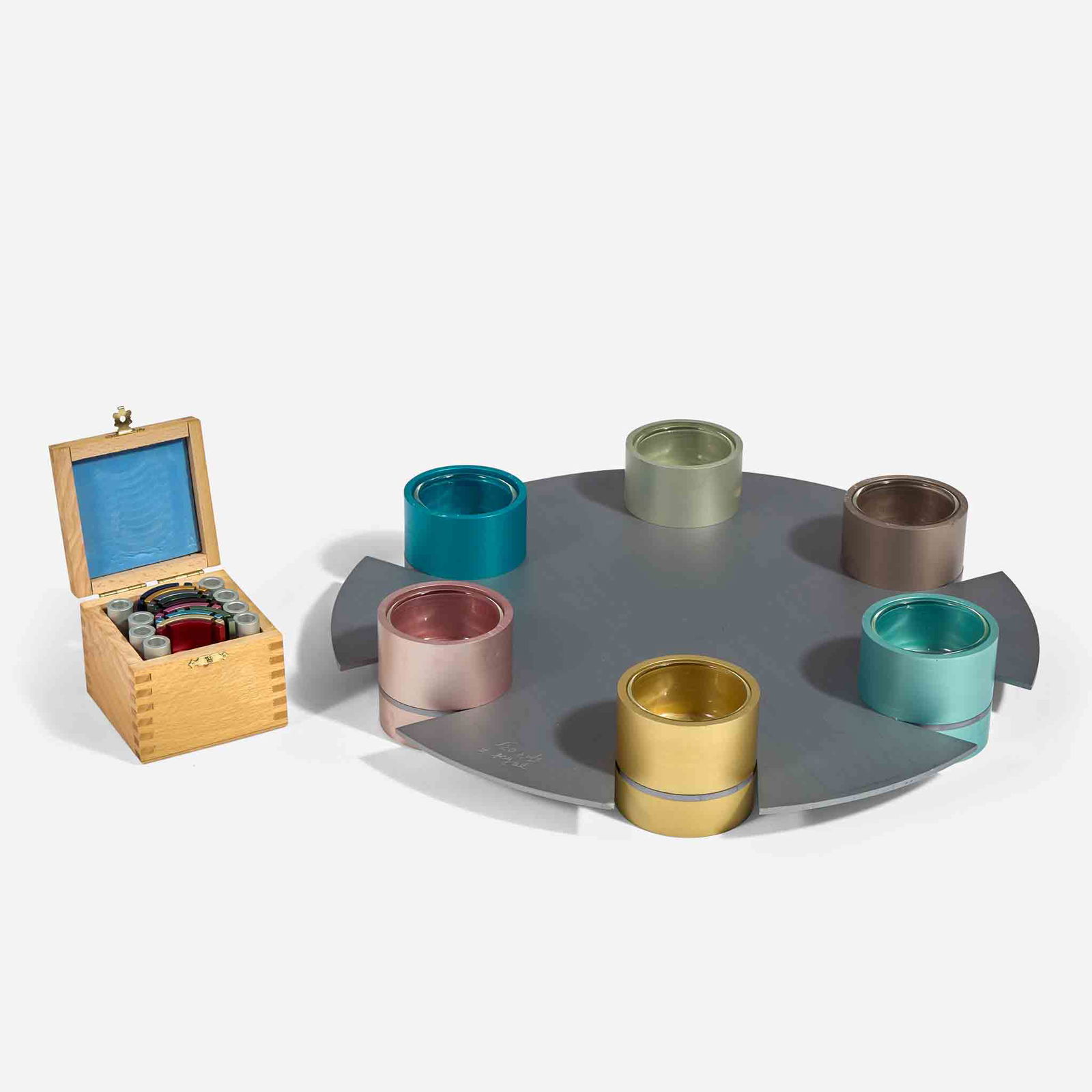 Zelig Segal (Israeli, 1933-2015) A Passover / Seder Plate, Jerusalem, Israel, 1990s (1 of 3)