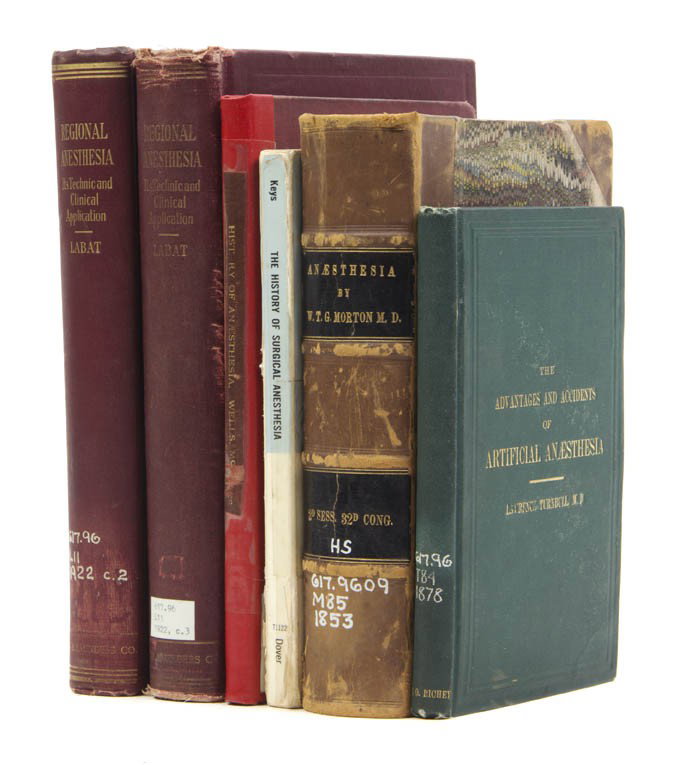 (ANESTHESIA) KEYS, THOMAS E. History of Surgical A: (ANESTHESIA) KEYS, THOMAS E. History of Surgical Anesthesia. New York: Dover Publications, 1963. Together with: James McManus, Notes on the History of Anaesthesia. Hartford: Clark & Smith, 1896.