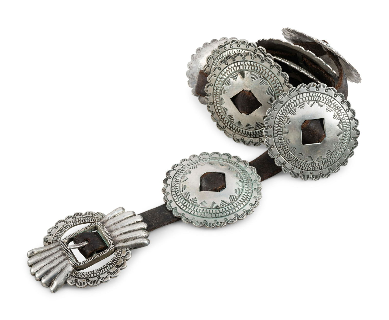 Southwestern-style Cast Concha Belt (1 of 3)