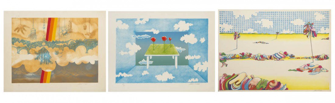 A Group of Seven Works, Russell Gordon. Largest 85: A Group of Seven Works, Russell Gordon. Largest 85 x 44 inches.
