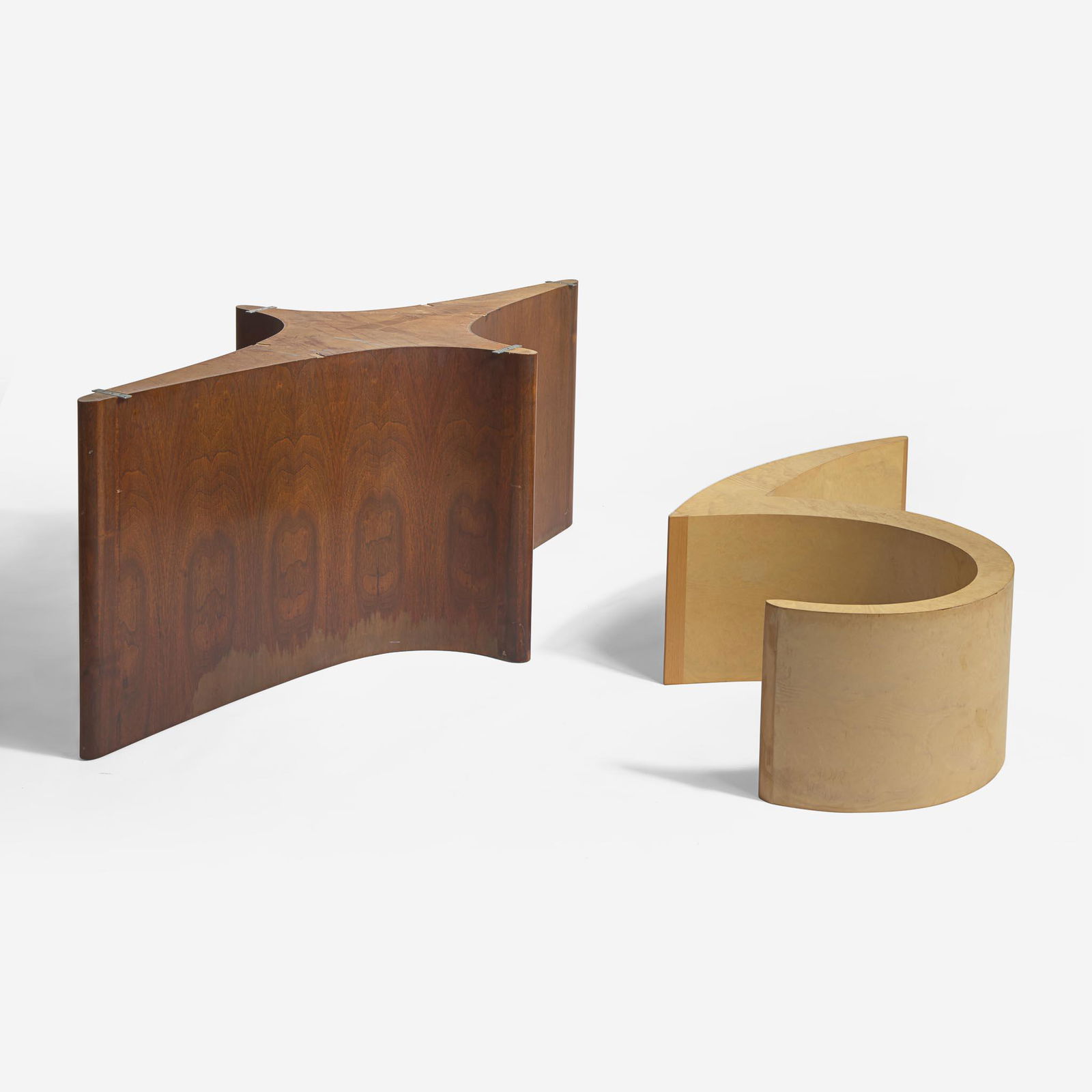 Vladimir Kagan (American, 1927-2016) A Racetrack Oval Intaglio Table Base, Vladimir Kagan Designs, (1 of 2)