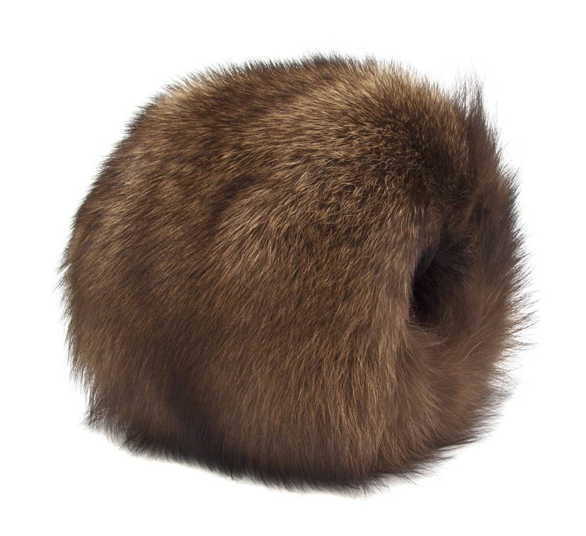 A Fur Muff.: A Fur Muff. Property from the Estate of Barbara A. Walter, Santa Rosa, California