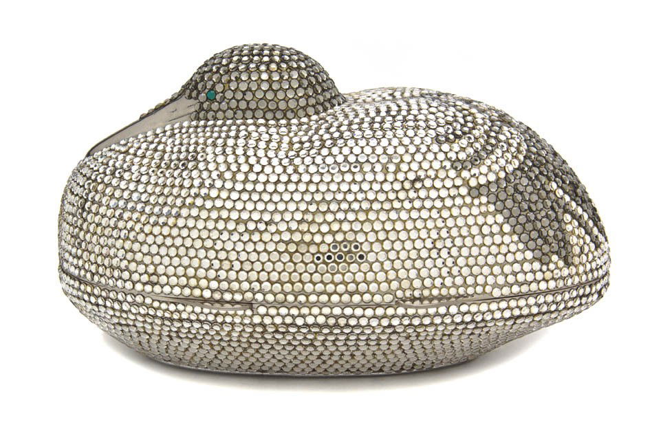 A Judith Leiber Bird Minaudiere.: A Judith Leiber Bird Minaudiere. Stamped: Judith Leiber.