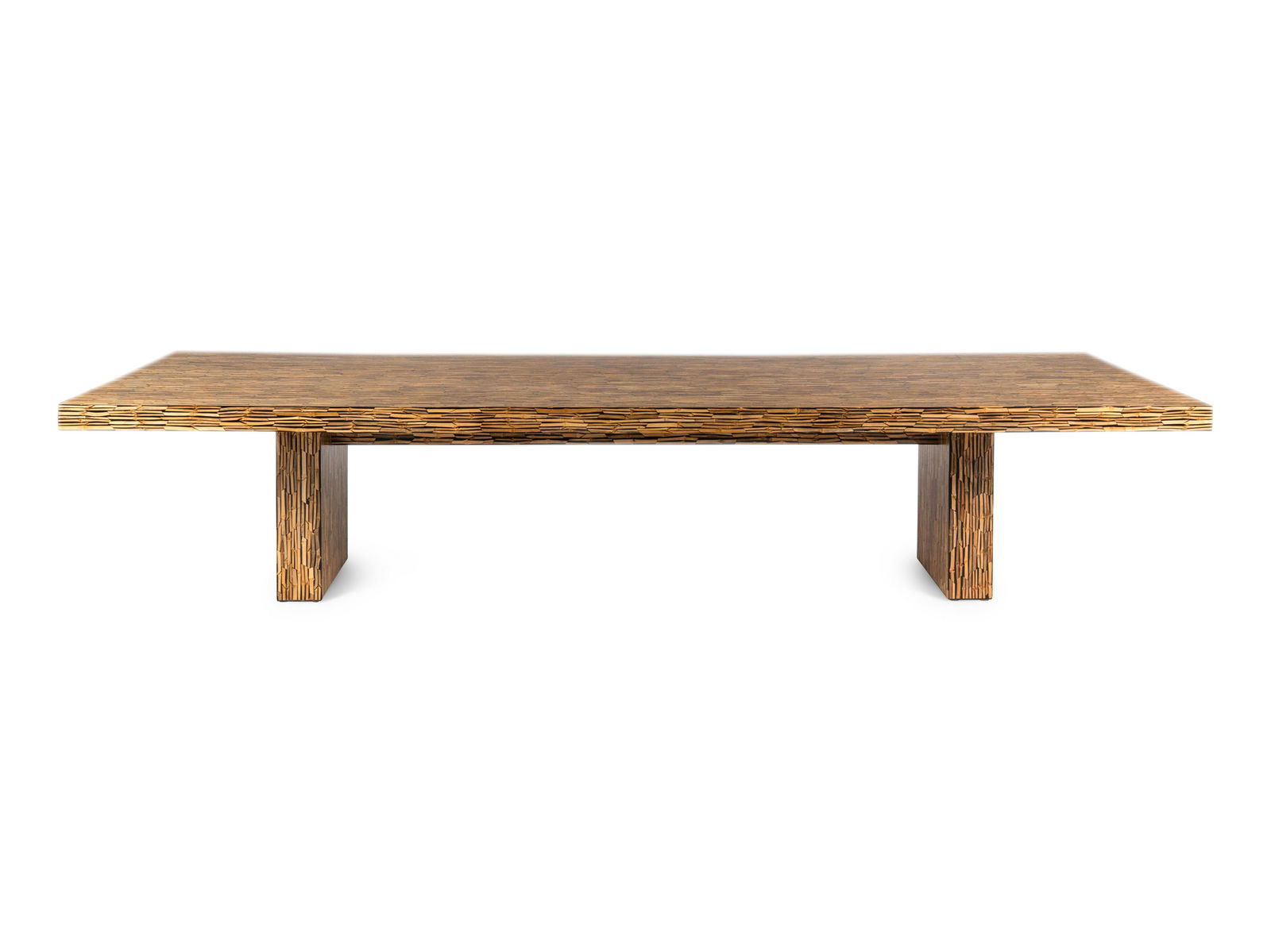 An R and Y Agousti Bamboo and Resin Veneered Dining Table (1 of 5)