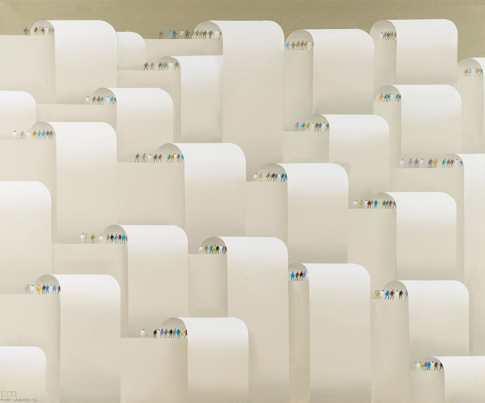 Kurt Larisch (Austrian, 1913-2009) Bureaucrach, 1979 (1 of 6)