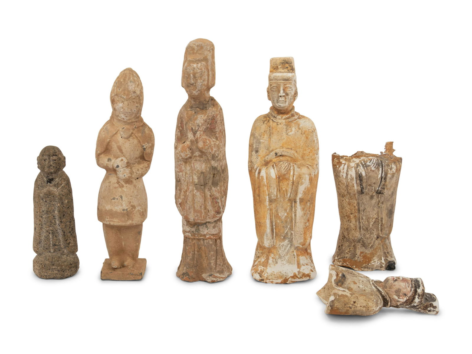 Five Chinese Figures of Males (1 of 3)