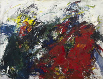 Ger Lataster, (Dutch, b. 1920), Untitled, 1965: Ger Lataster (Dutch, b. 1920) Untitled, 1965 oil on canvas signed G. Lataster and dated (lower right) 40 x 52 inches. Provenance: Gallery 12, Dayton's, Minneapolis, Minnesota