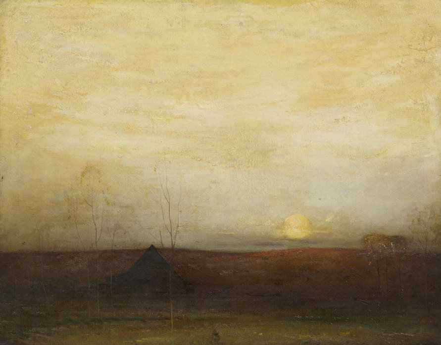 Felix Russman, (American, 1888-1962), Moonlit Land: Felix Russman (American, 1888-1962) Moonlit Landscape oil on board signed Felix Russman (lower right) 29 x 36 inches.