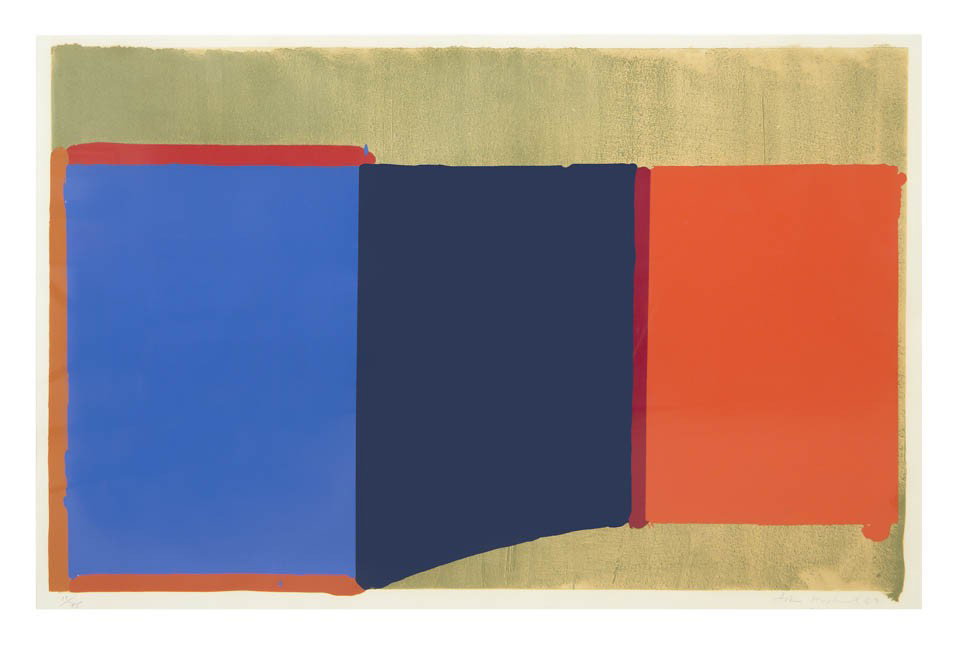 John Hoyland, (British, 1934-2011), Untitled, 196: John Hoyland (British, 1934-2011) Untitled, 1969 silkscreen edition 10/75, signed John Hoyland and dated (lower right) 23 1/4 x 35 3/4 inches. Provenance: Lawrence Rubin