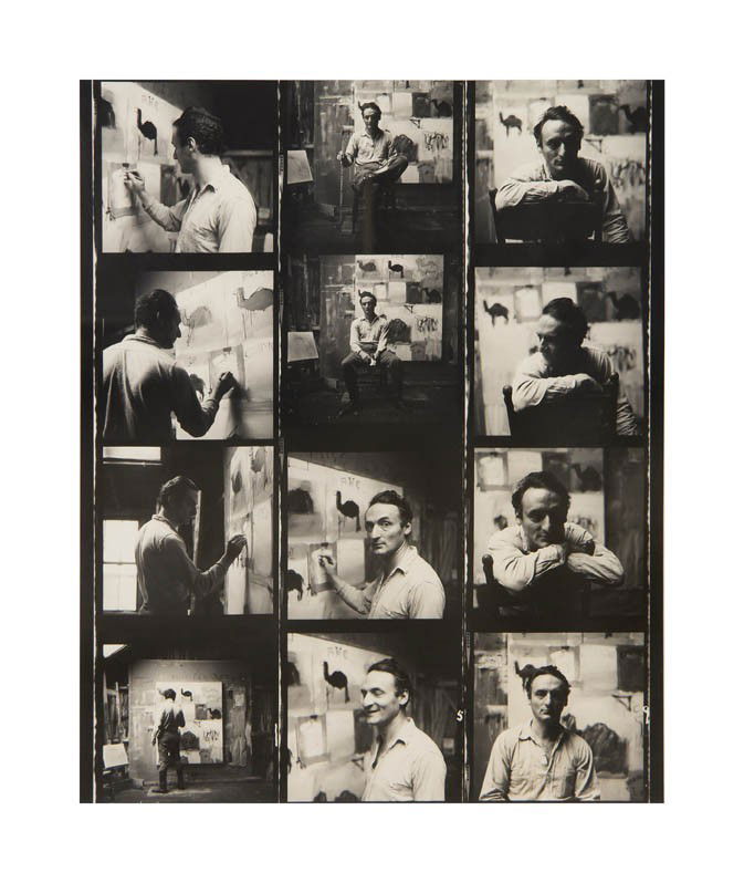 Bud Holland, (American, 20th/21st century), Larry: Bud Holland (American, 20th/21st century) Larry Rivers in his Studio gelatin silver print edition 1/80 18 1/2 x 14 3/4 inches.