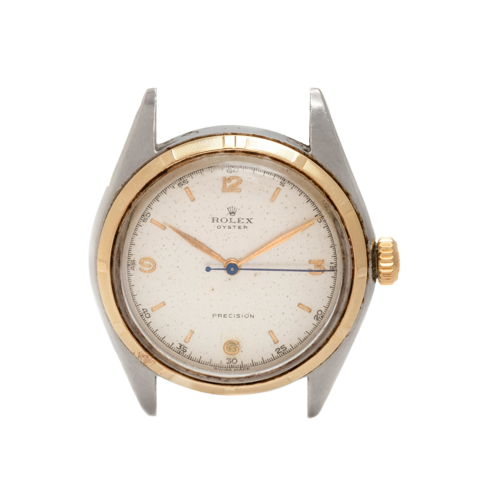 ROLEX, REF. 5025 STAINLESS STEEL AND YELLOW GOLD 'OYSTER PRECISION' WRISTWATCH (1 of 2)
