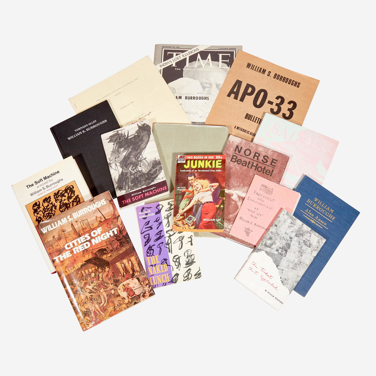 [Counter-Culture] Burroughs, William S. Group of 15 Titles, Including 8 Signed (1 of 7)